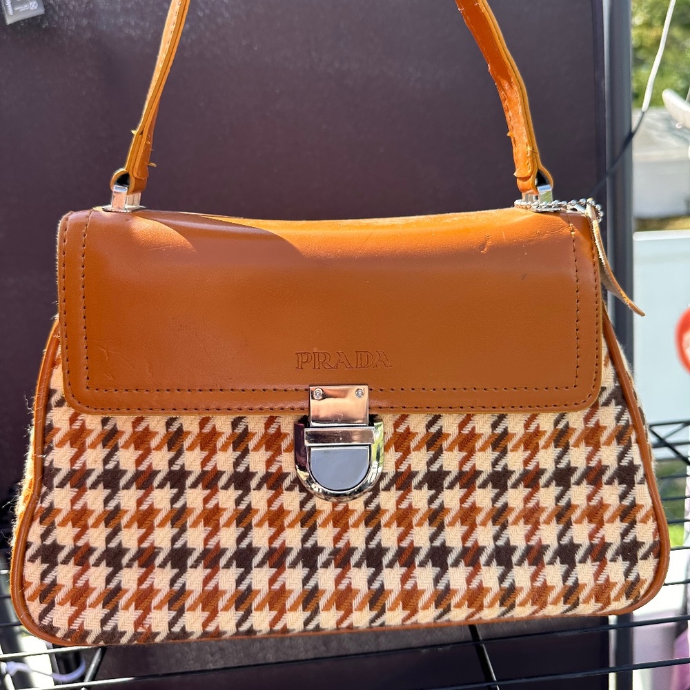 Vintage prada bag with wallet never used